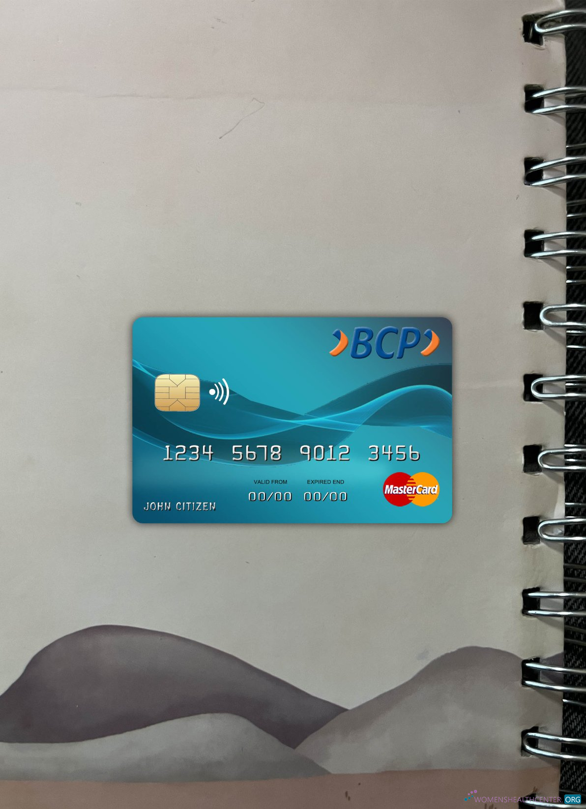Download Bolivia Credito bank mastercard photolook front Photoshop template